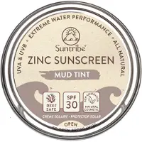 Suntribe Organic Mineral Face & Sport Zinc Sunscreen SPF 50 Cocoa Tint | 45 g