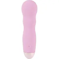 Cuties Mini Rose - vibrerende dildo - golvend - oplaadbaar - roze