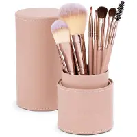 Zoe Ayla Makeup Brush Set and Cylindric Case 7 Pices Kwastenset 1 st