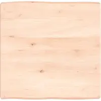 vidaXL Tafelblad natuurlijke rand 60x60x(2-6) cm massief eikenhout