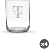 Yoursurprise Waterglas deluxe graveren (4 stuks)