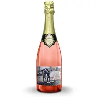 Yoursurprise Champagne met bedrukt etiket - René Schloesser rosé (750ml)