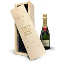 Yoursurprise Champagne in gegraveerde kist - Moët & Chandon (375ml)