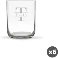 Yoursurprise Waterglas deluxe graveren (6 stuks)