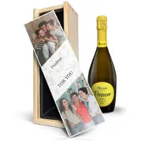 Yoursurprise Wijn in bedrukte kist - Riondo Prosecco Spumante