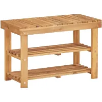 vidaXL Schoenenrek 70x32x46 cm massief acaciahout