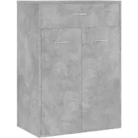 vidaXL Schoenenkast 60x35x84 cm bewerkt hout betongrijs