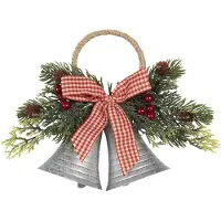 Clayre & Eef Kersthanger 23x8x18 cm Rood Groen Ijzer Kerstdecoratie Rood Kerstdecoratie