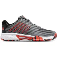 K-Swiss Tennisschoen K Swiss Kids Hypercourt Express 2 Steel Gray Jet Black Spicy Orange-Schoenmaat 37,5 (UK 4.5)