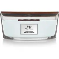 Woodwick Heartwick Flame Ellipse Geurkaars - Magnolia Birch - 50 branduren