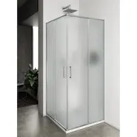 Lacus Douchecabine vulcano evo mat glas chroom