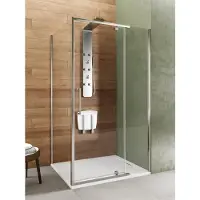 Lacus Douchecabine pianosa evo 2-delig chroom