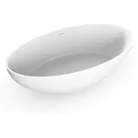 HD heating Vrijstaand Bad EH Design Modena 1800x850x560 mm Solid Surface Mat Wit