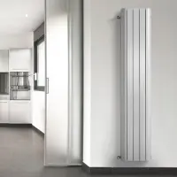 HD heating Handdoekradiator Alu Smooth Wit 210cm Hoog (In 7 Verschillende Maten)