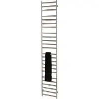 EH Design radiator athena met digitale thermosstaat 60x160 cm geborsteld rvs