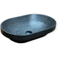 Casajoy Waskom bold 53x35x12 cm natuursteen ovaal