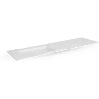 EH Design Wastafel slimline vanity basin lillaz special 1300x450x12 mm mat wit