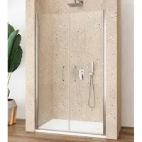 Lacus Nisdeur giglio evo saloon 2 klapdeuren 90x200 cm helder glas chroom