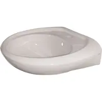 Van Marcke GO Wastafel vm isifix ifix 57x44x17 cm porselein wit met overloop
