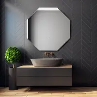 Martens & Meijer Badkamerspiegel stockholm hexagon met indirecte verlichting rondom
