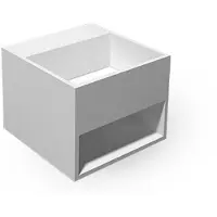 EH Design Wastafel Fondo 325x325x250 mm Cube Solid Surface Mat Wit