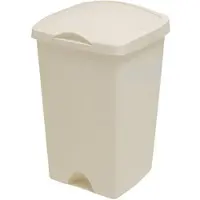 Addis Afvalbak 'Emma' - Afvalemmer Flip Bin - 50 liter - Crème