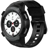 Spigen Rugged Armor Pro Case voor de Samsung Galaxy Watch 4 - 42 mm - Charcoal Gray