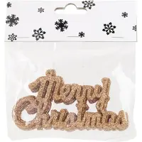 Cosy & Trendy Cosy at Home kerstornamenten Merry Christmas - 12x - koper - kunststof - Kersthangers