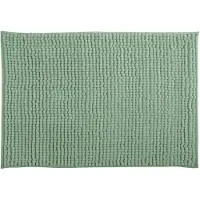 MSV Badkamerkleed/badmat tapijtje voor op de vloer - groen - 40 x 60 cm - Microvezel - Badmatjes