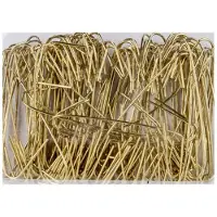 Cosy & Trendy 300x stuks kerstbalhaakjes/kerstboomhaakjes goud 4 cm - Kerstbalhaakjes