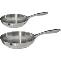 Secret De Gourmet Koekenpannen set 2x stuks Acoma - Alle warmtebronnen - dia 20/28 cm - Anti-aanbaklaag - Koekenpannen