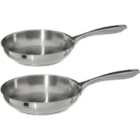 Secret De Gourmet Koekenpannen set 2x stuks Acoma - Alle warmtebronnen - dia 20/26 cm - Anti-aanbaklaag - Koekenpannen