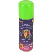 Rubies Haarverf/haarspray - neon groen - spuitbus - 125 ml - Carnaval - Verkleedhaarkleuring