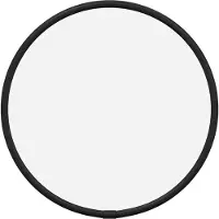 vidaXL Wandspiegel rond Ø20 cm zwart