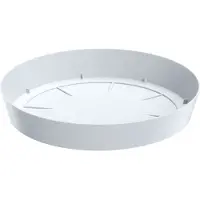 Prosperplast Opvangschaal/onderschaal voor bloempot/plantenpot - wit - rond - Dia 27 cm