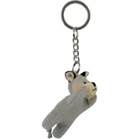 Nature Planet Pluche wolf sleutelhanger - knuffel - 6 cm - dieren sleutelhanger