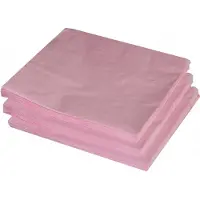 Givi Italia 25x lichtroze servetten 33 x 33 cm - Papieren wegwerp servetjes - Lichtroze versieringen/decoraties