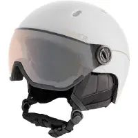 Sinner Titan Visor Trans+ Skihelm Met Vizier 2023 | Orange Cat 1-3 | Matte White | Maat: 63 - 64 cm