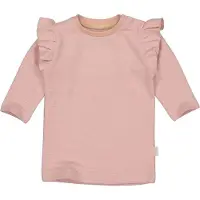 LEVV gestreepte baby T-shirtjurk LNEOMINOS van katoen zachtroze Streep - maat 74