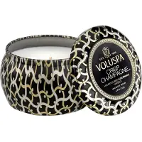 Voluspa Maison Noir Mini Tin geurkaars 25 uur Crisp Champagne
