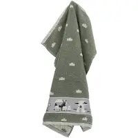 Bunzlau Castle Sheep theedoek 65x65 Dark Green