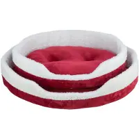 Trixie kattenmand nevio rond rood/wit
