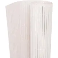 vidaXL Tuinhek, dubbelzijdig, 90 x 300 cm, wit