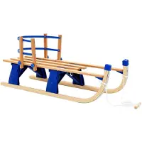 vidaXL Opklapbare slee met rugleuning, hout, 119 cm