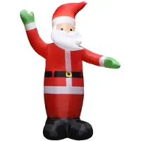 vidaXL Kerstman opblaasbaar met LED's IP44 4,5 m