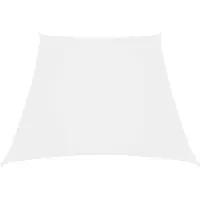 vidaXL Zonnezeil trapezium 2/4x3 m oxford stof wit