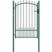 vidaXL Hekpoort EMMEN met stalen pinnen 104x117 cm groen