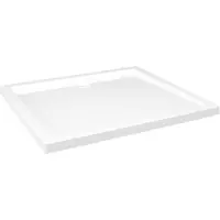 vidaXL Douchebak rechthoekig 80x90 cm ABS wit