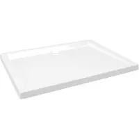 vidaXL Douchebak rechthoekig 80x100 cm ABS