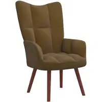 vidaXL Relaxstoel fluweel bruin